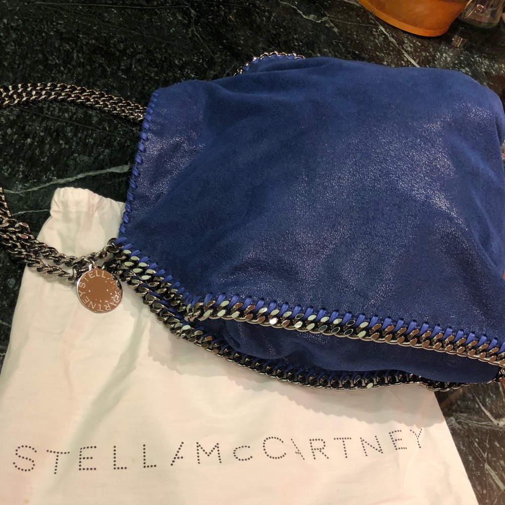 Stella McCartney Royal Blue Falabella Tote Bag